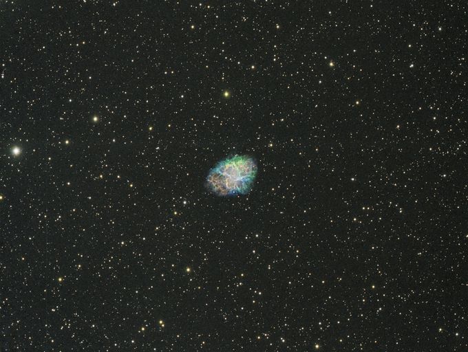 M1 nébuleuse du Crabe constellation du Taureau (Image SHO)