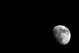 Vue rare de la lune et de jupiter STL 11K RCX400 12'' MEADE
